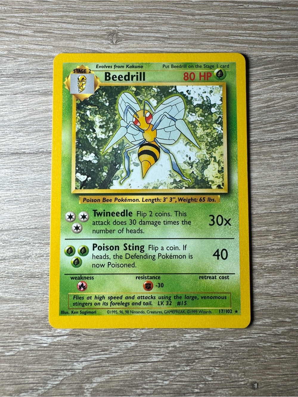 Beedrill #17/Pokemon Base Set